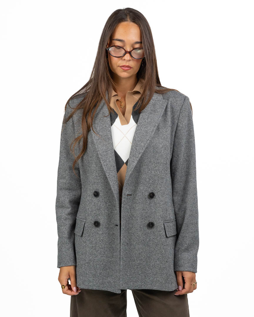 Giacca Blazer Doppio Petto in Panno - Emme Marella