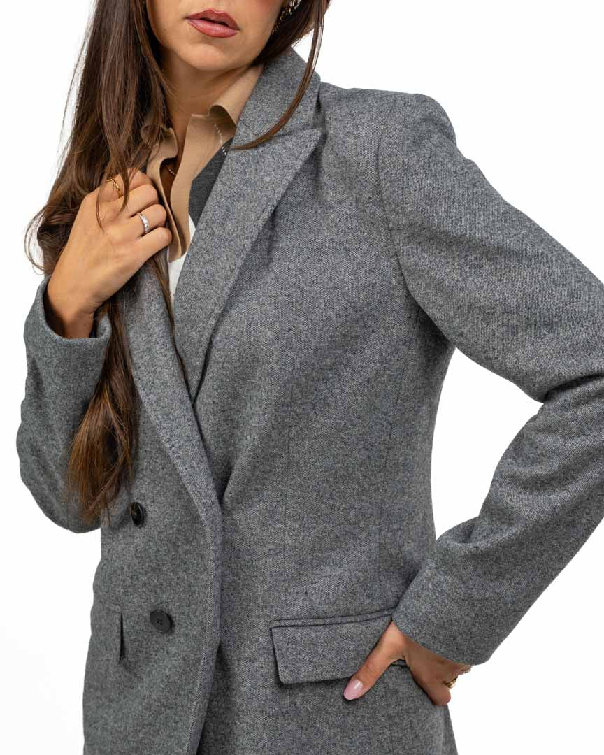 Giacca Blazer Doppio Petto in Panno - Emme Marella