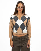 Maglioncino Stile Polo a Rombi - Emme Marella