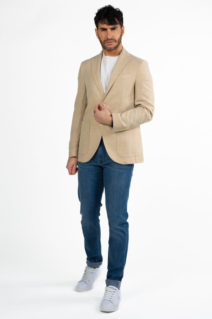 Giacca beige monopetto - Berti Mode Collection