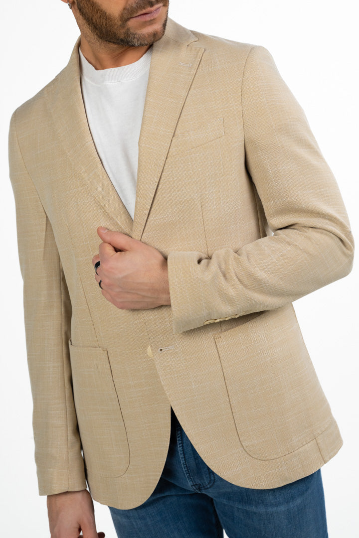 Giacca beige monopetto - Berti Mode Collection
