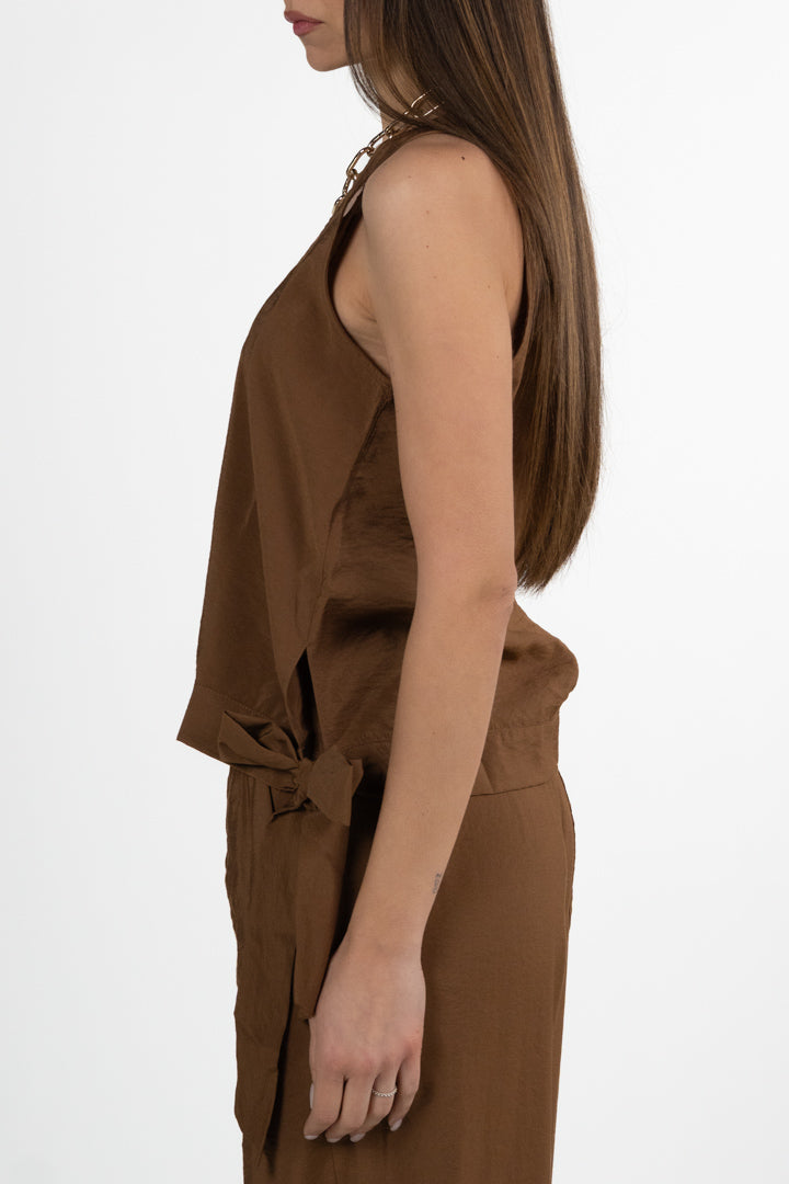 Canotta Fluida con Nodo Laterale - Marella