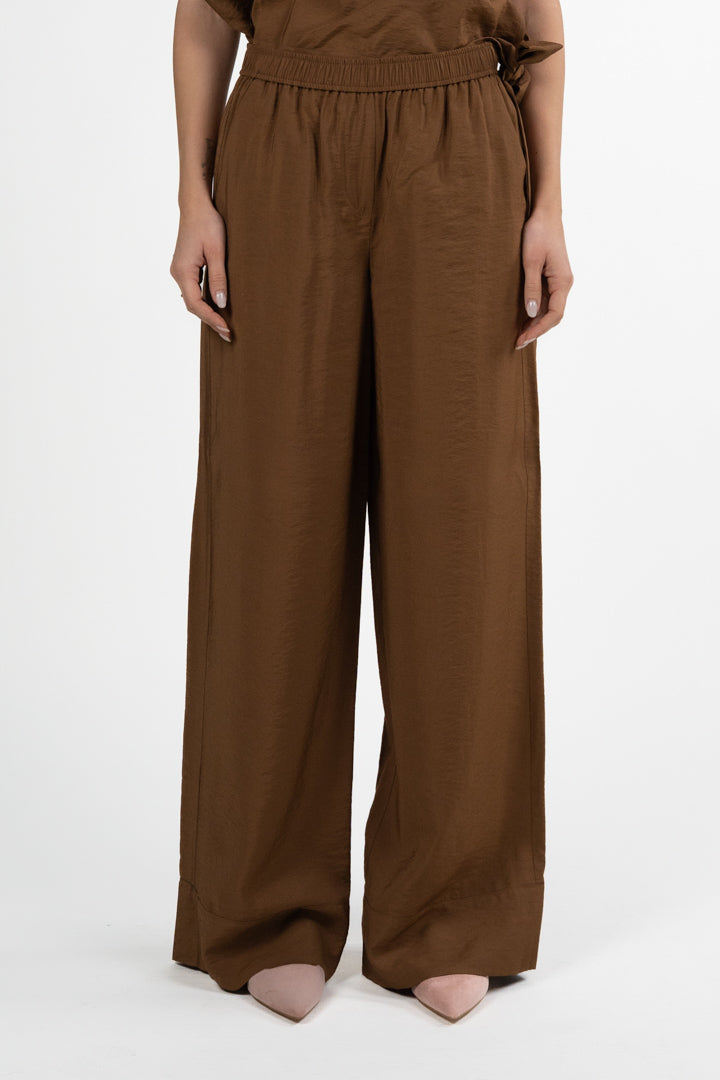 Pantaloni Wide-Leg con Vita Elastica - Marella