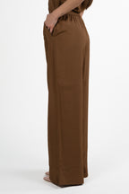 Pantaloni Wide-Leg con Vita Elastica - Marella