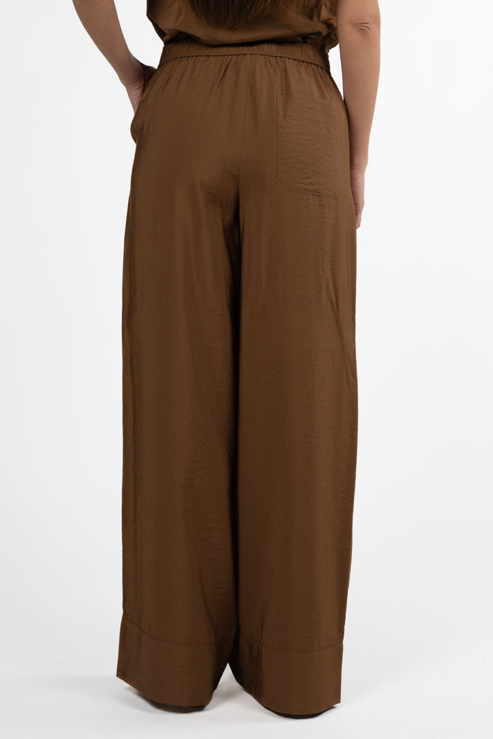 Pantaloni Wide-Leg con Vita Elastica - Marella