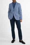 Giacca monopetto azzurra - Berti Mode Collection