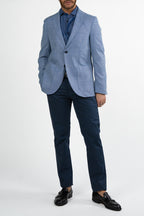 Giacca monopetto azzurra - Berti Mode Collection