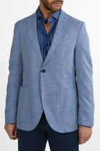 Giacca monopetto azzurra - Berti Mode Collection