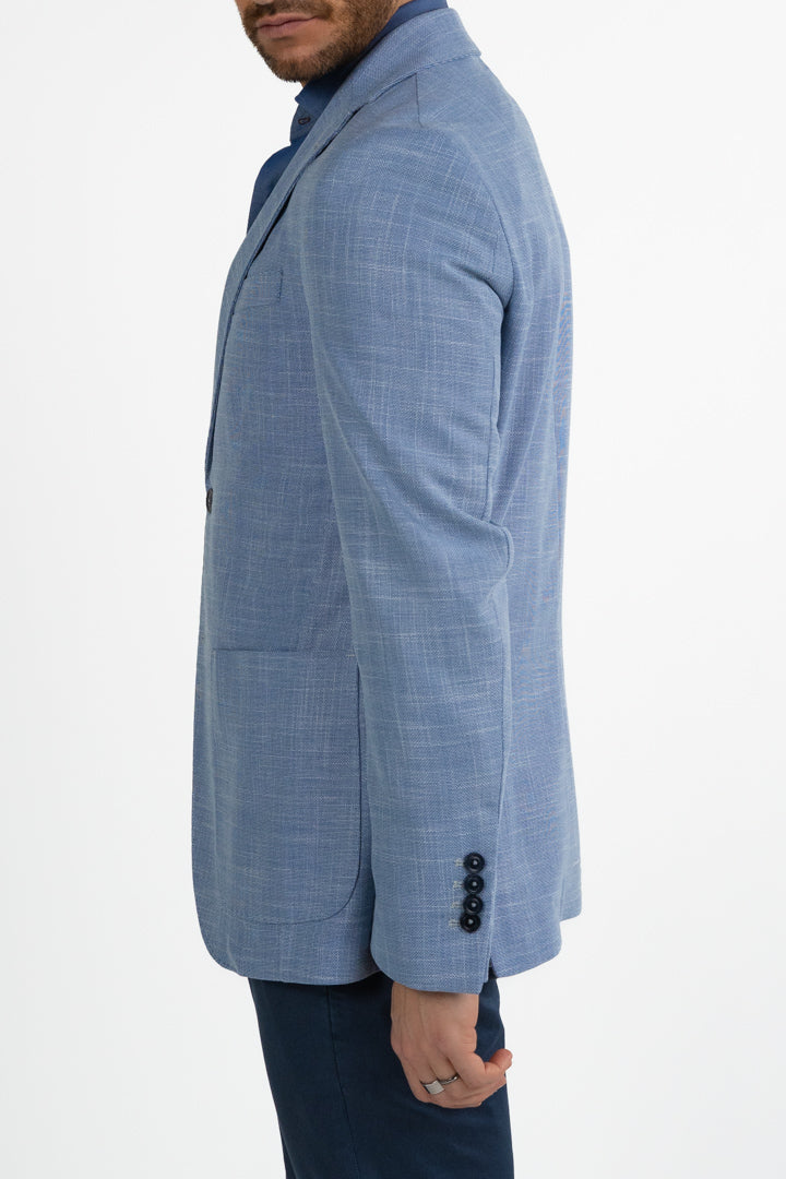 Giacca monopetto azzurra - Berti Mode Collection