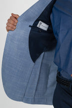 Giacca monopetto azzurra - Berti Mode Collection