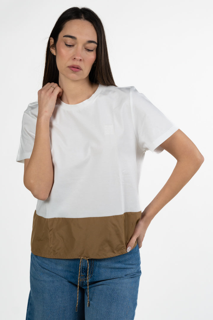 T-shirt Bicolore con Fondo Regolabile - Emme Marella