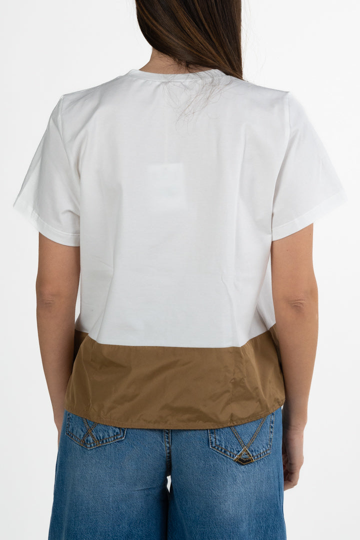 T-shirt Bicolore con Fondo Regolabile - Emme Marella