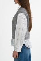 Gilet in Maglia a Trecce - Penny Black