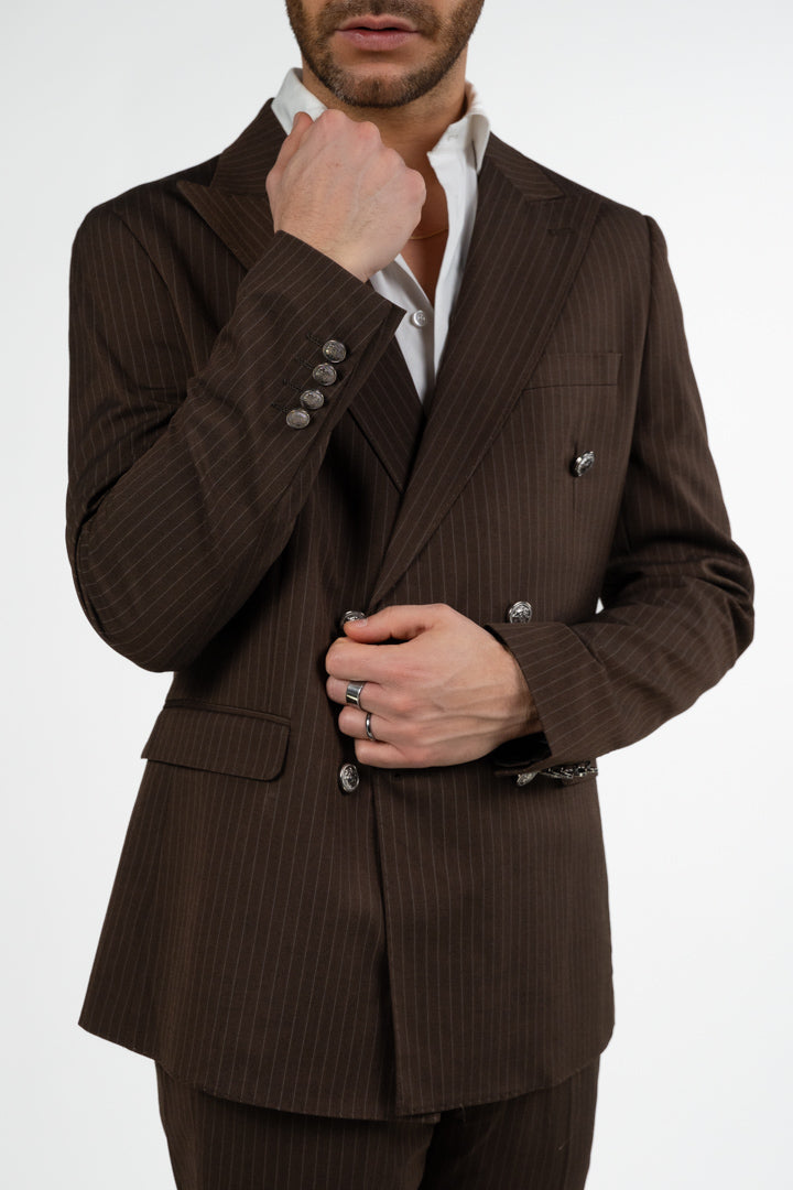 Completo doppio petto gessato - Berti Mode Collection