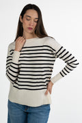 Maglione a Righe in Maglia Leggera – Emme Marella