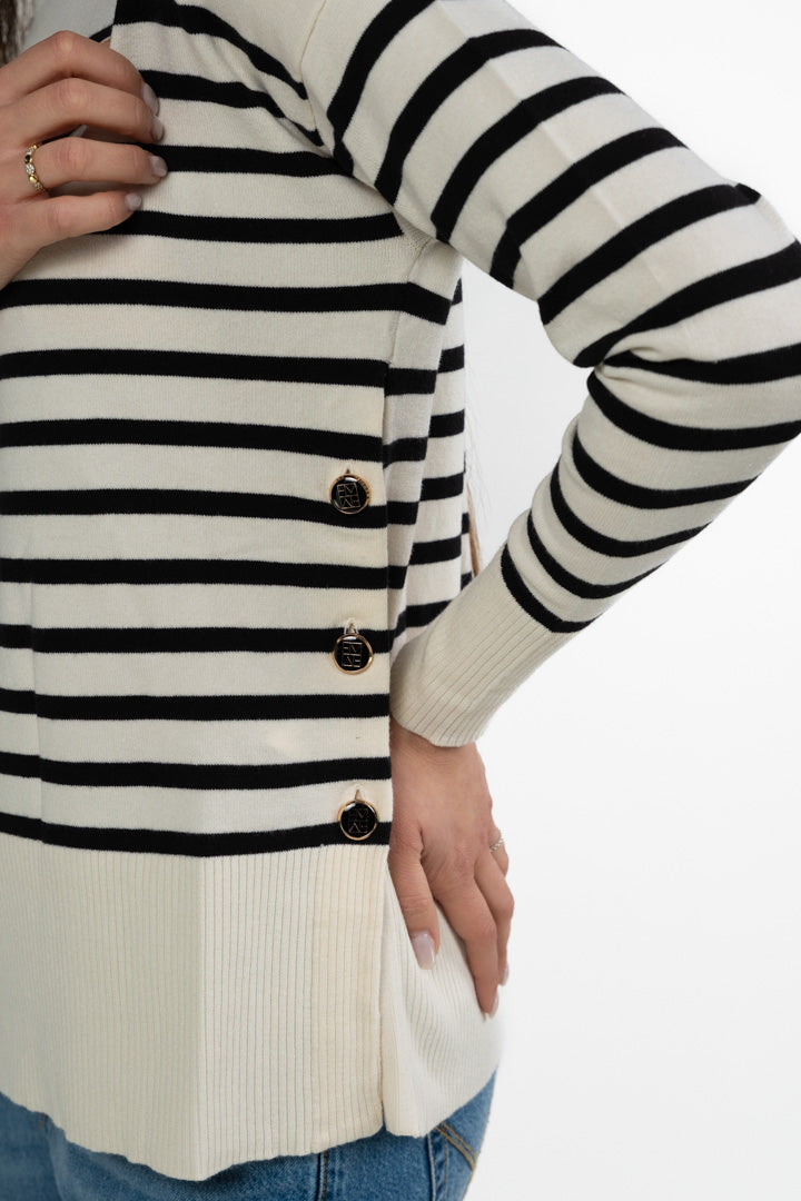 Maglione a Righe in Maglia Leggera – Emme Marella