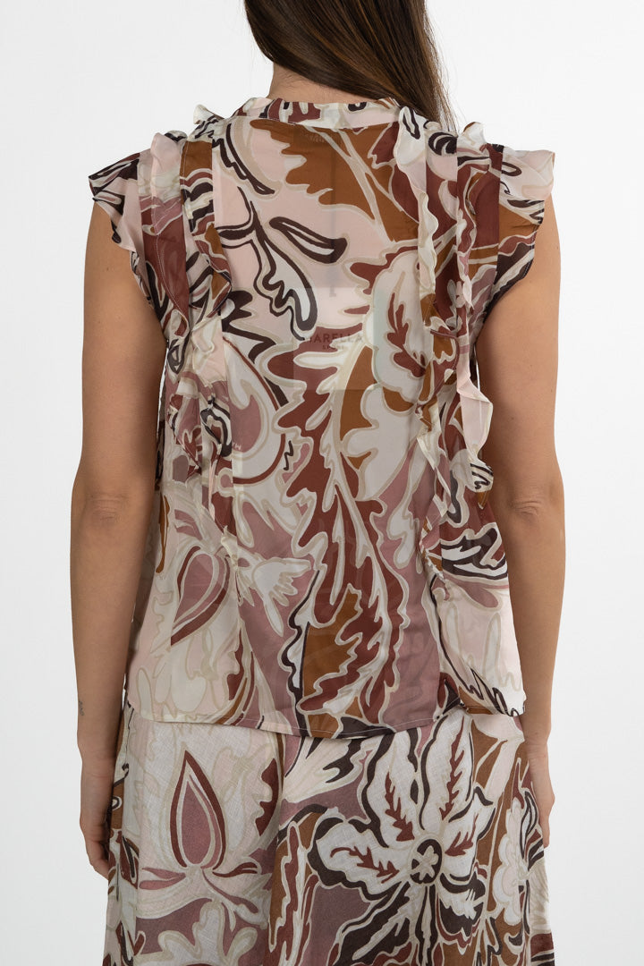 Blusa Smanicata con Volant - Marella