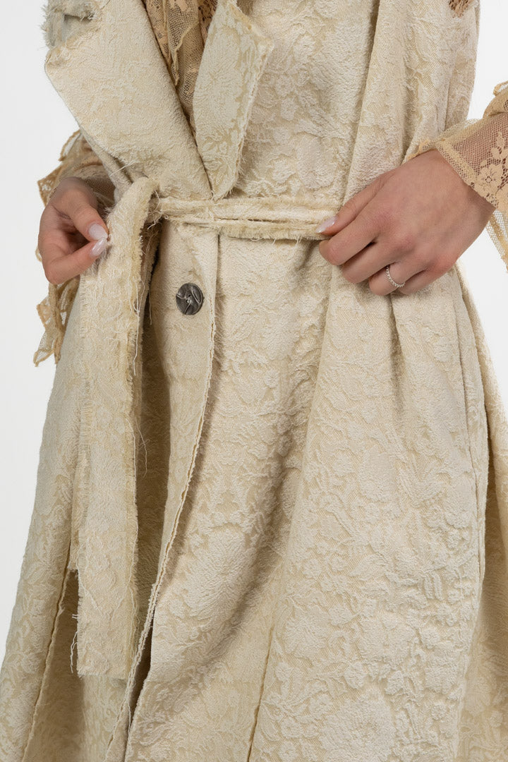 Gilet Lungo in Jacquard Floreale - Souvenir