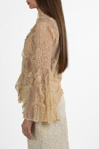 Blusa in Pizzo con Volant - Souvenir