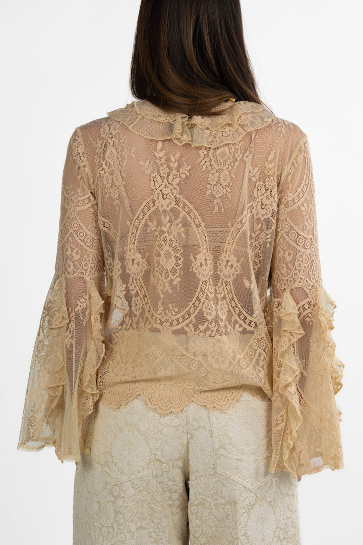 Blusa in Pizzo con Volant - Souvenir