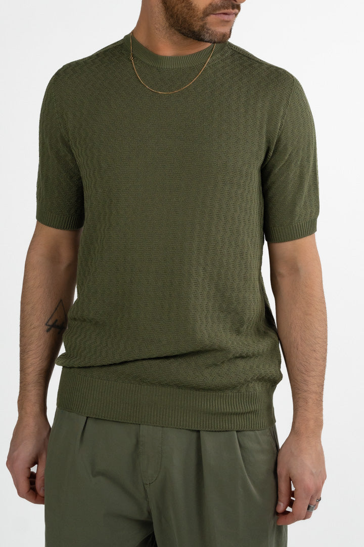 T-shirt in maglia maniche corte - Out Fit