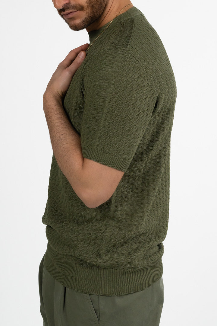 T-shirt in maglia maniche corte - Out Fit