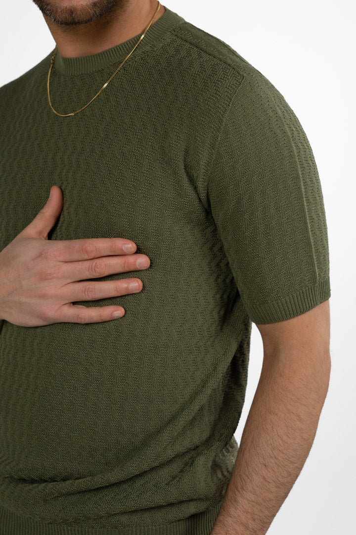 T-shirt in maglia maniche corte - Out Fit