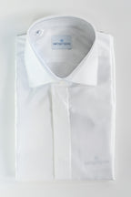 Camicia Sartoriale con Micro-Texture a Diamante -Bottega Artigiana