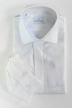 Camicia Sartoriale con Micro-Texture a Diamante -Bottega Artigiana