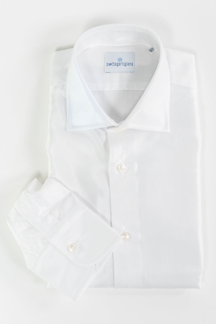 Camicia bianca in cotone -Bottega Artigiana