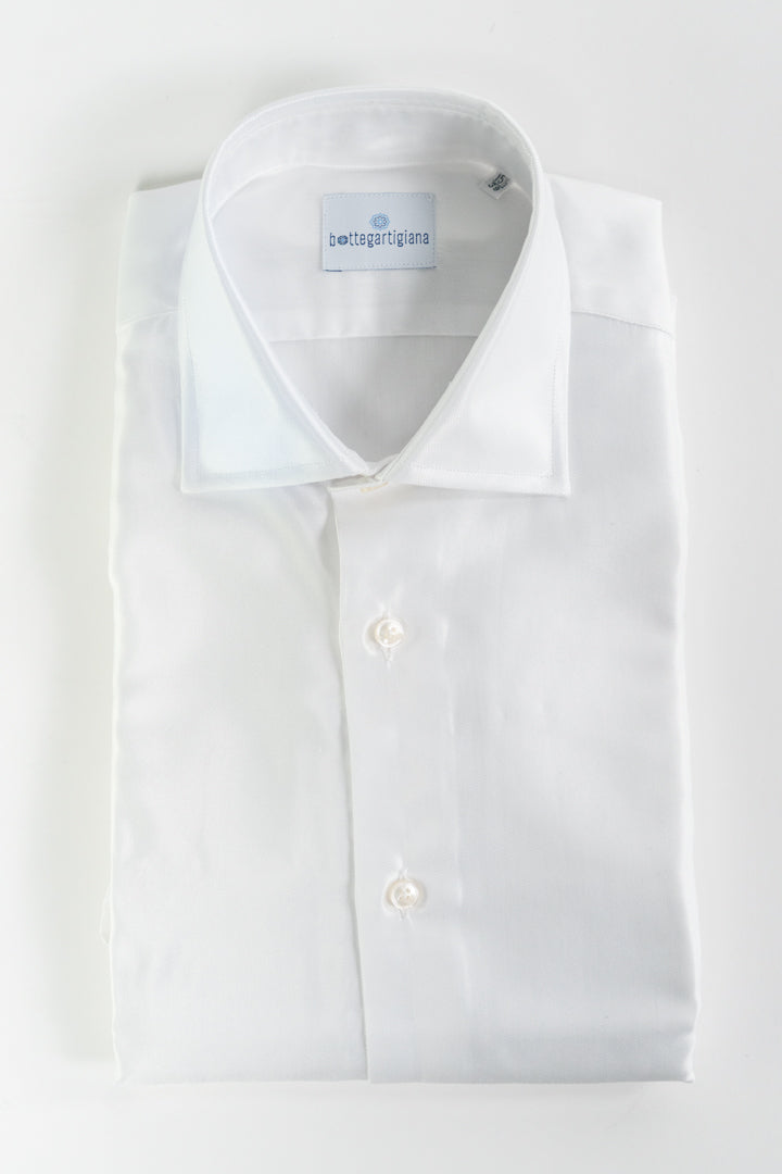 Camicia bianca in cotone -Bottega Artigiana