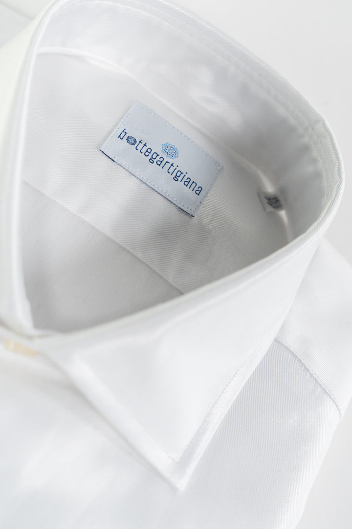 Camicia bianca in cotone -Bottega Artigiana