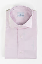 Camicia Sartoriale in Cotone Rosa Pastello -Bottega Artigiana