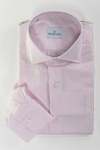 Camicia Sartoriale in Cotone Rosa Pastello -Bottega Artigiana