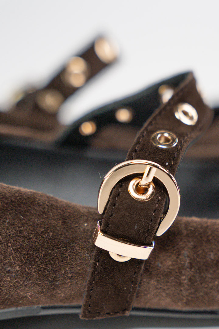 Ballerine in camoscio marrone - Penny Black