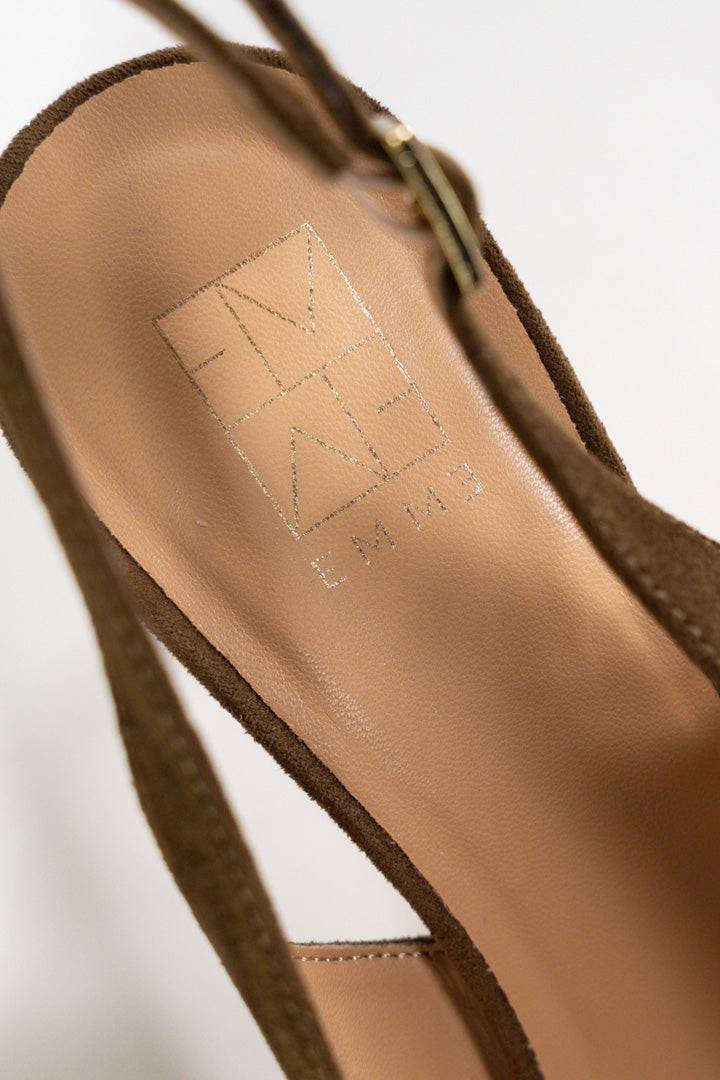Scarpe  slingback  marroni  - Emme Marella