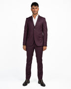 Completo Elegante Sartoriale Slim Fit bordeaux - Berti Mode Collection