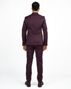 Completo Elegante Sartoriale Slim Fit bordeaux - Berti Mode Collection