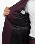 Completo Elegante Sartoriale Slim Fit bordeaux - Berti Mode Collection