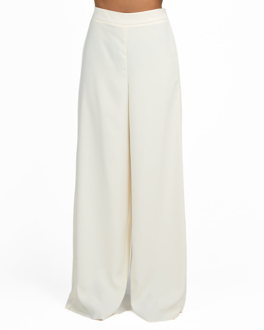Pantaloni Palazzo a Vita Alta bianco - Marella 365