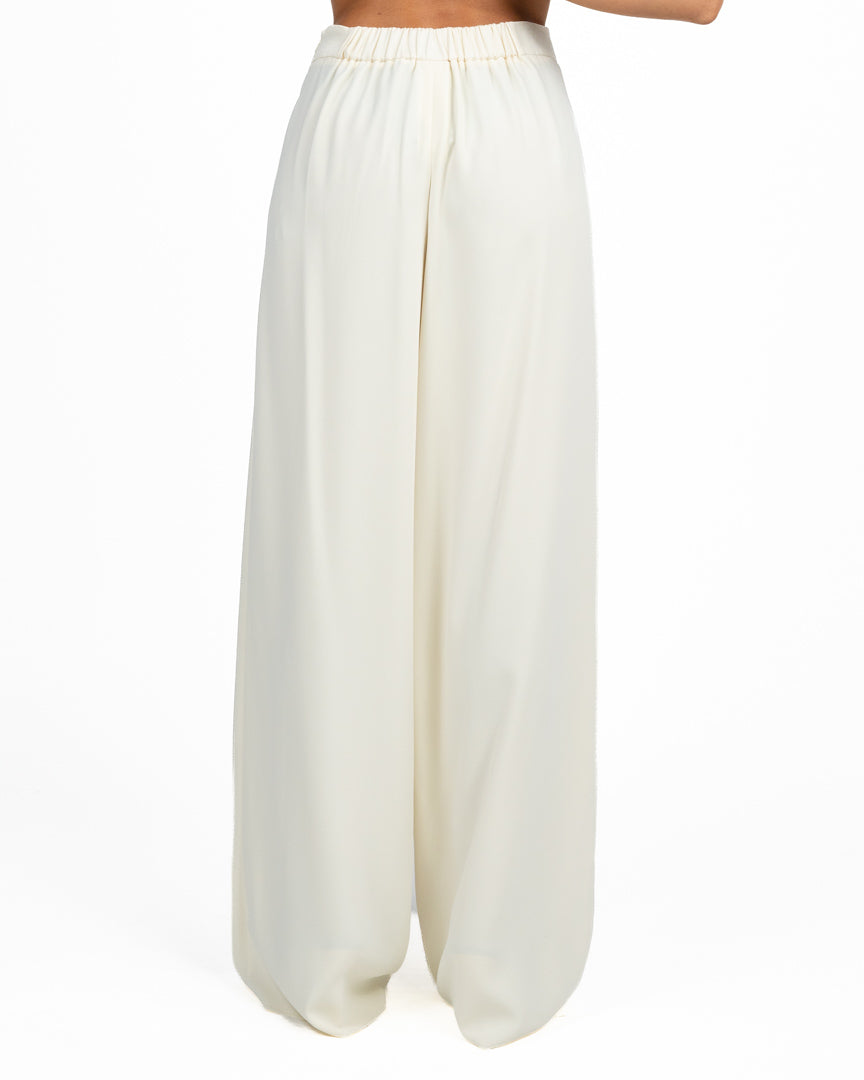Pantaloni Palazzo a Vita Alta bianco - Marella 365