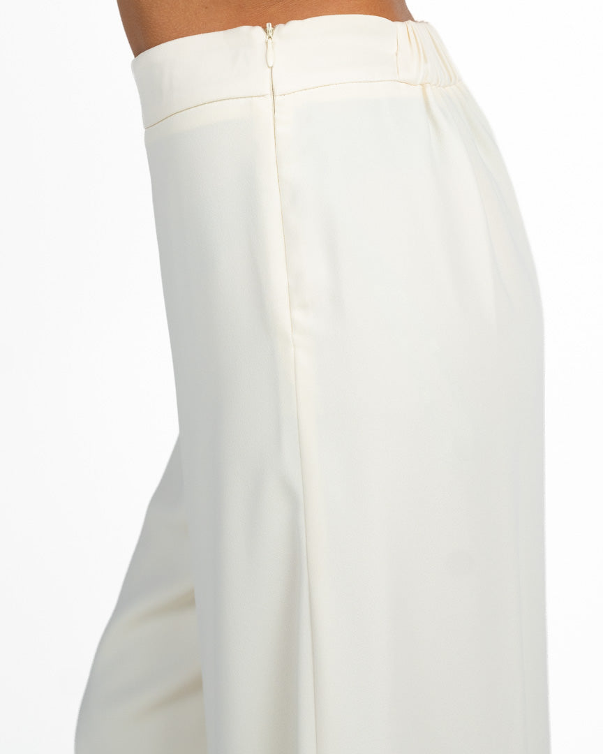 Pantaloni Palazzo a Vita Alta bianco - Marella 365