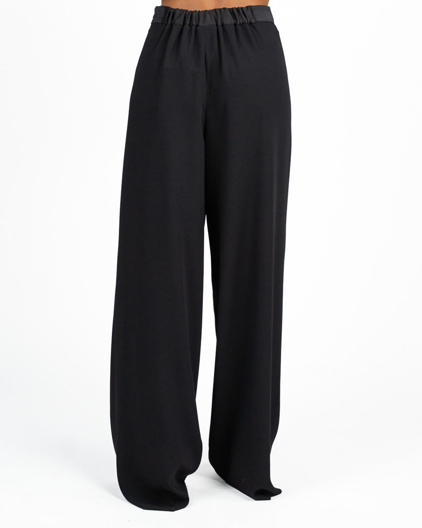 Pantaloni Palazzo a Vita Alta nero - Marella 365