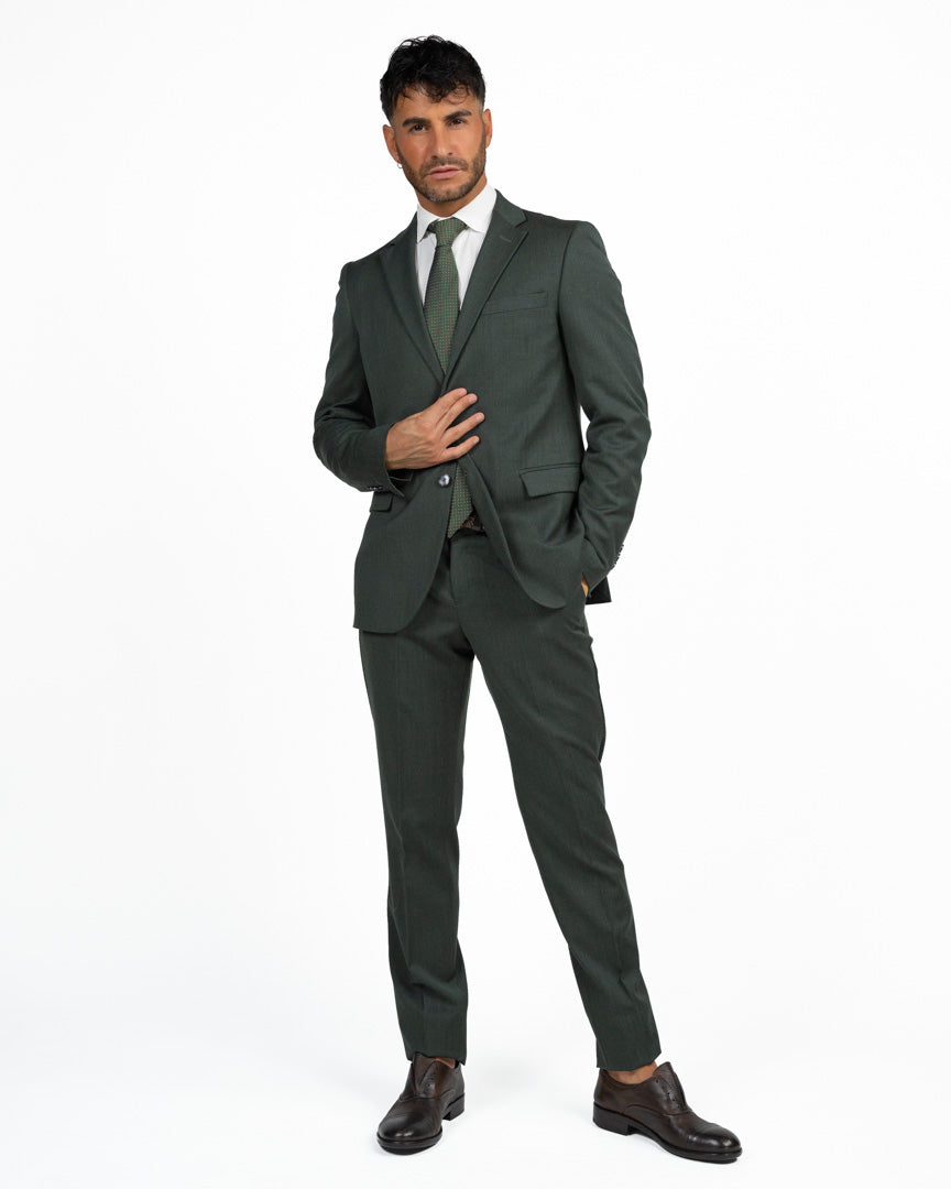 Completo Sartoriale Slim Fit in Verde Bosco - Berti Mode Collection