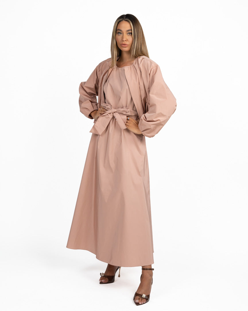Giacca Bomber Cropped con Zip Rosa Cipria - Weekend Max Mara