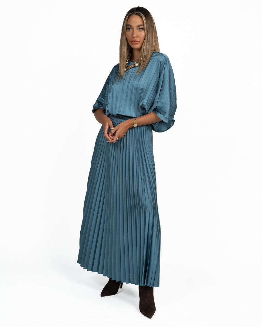 Gonna Plissé Plissé Verde Ottanio - Weekend Max Mara