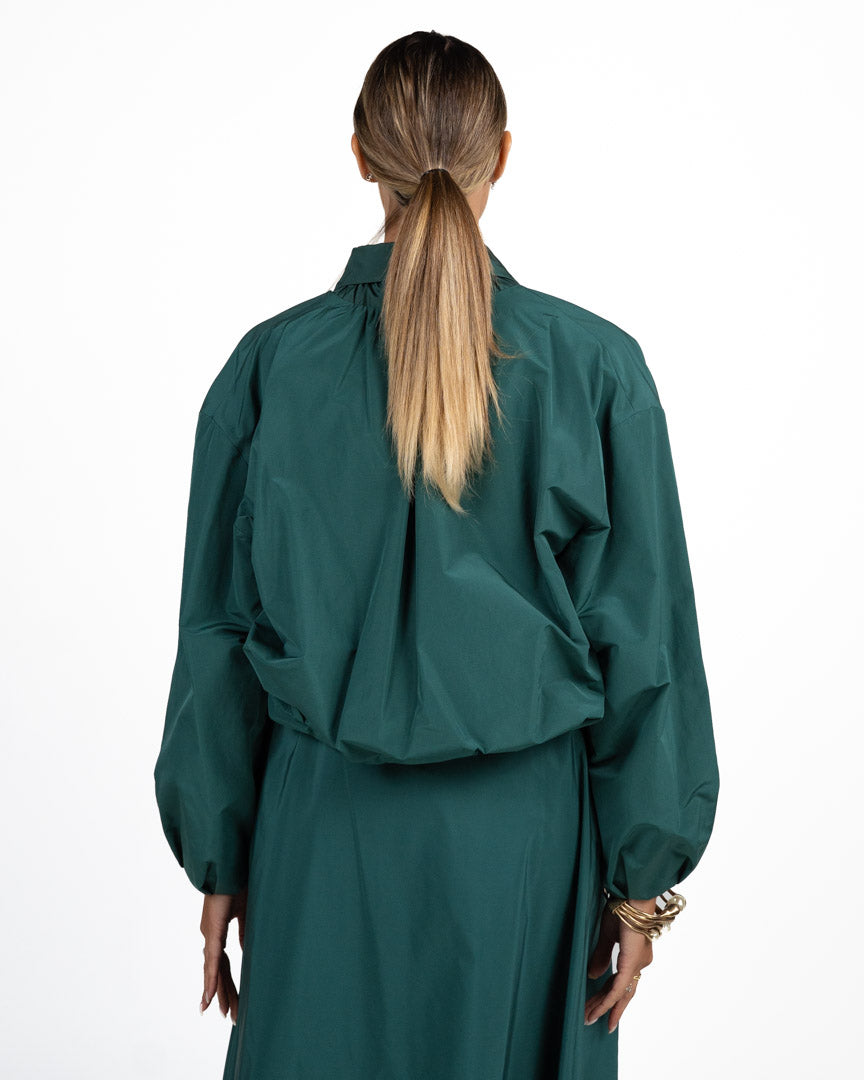 Giacca Cropped con Zip Verde Smeraldo - Weekend Max Mara