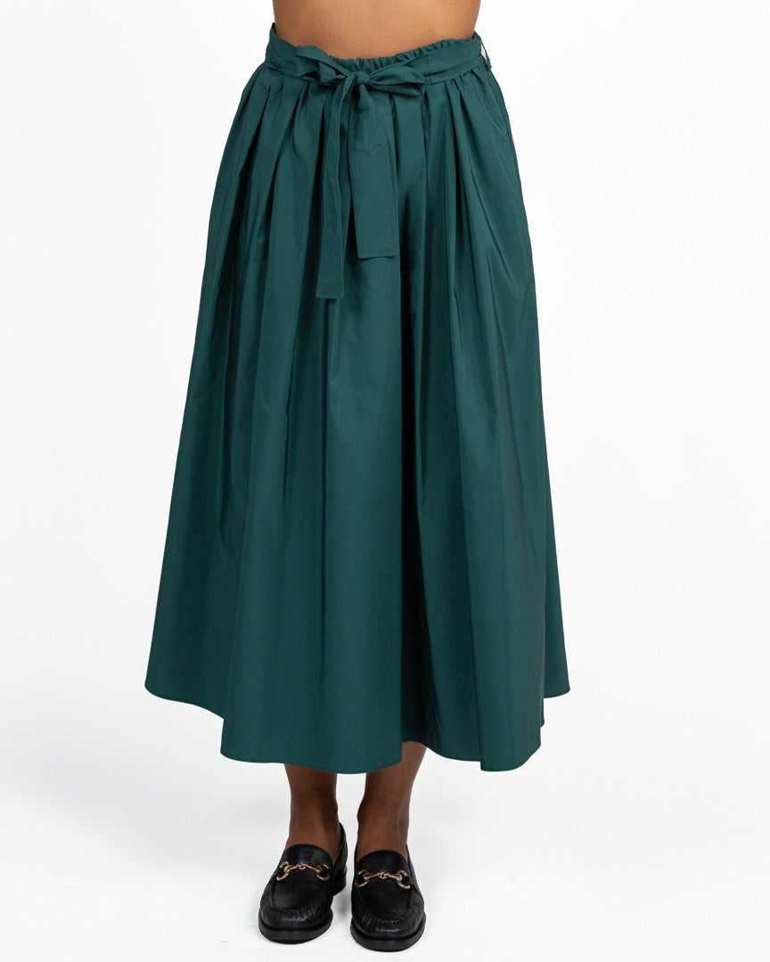Gonna Longuette con Cintura Verde Smeraldo - Weekend Max Mara