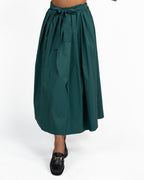 Gonna Longuette con Cintura Verde Smeraldo - Weekend Max Mara