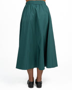 Gonna Longuette con Cintura Verde Smeraldo - Weekend Max Mara